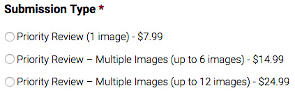 magazine pricing for online submission