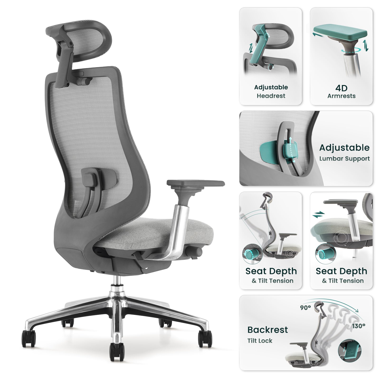 COLAMY ATLAS Executive Ergonomic Office Chair